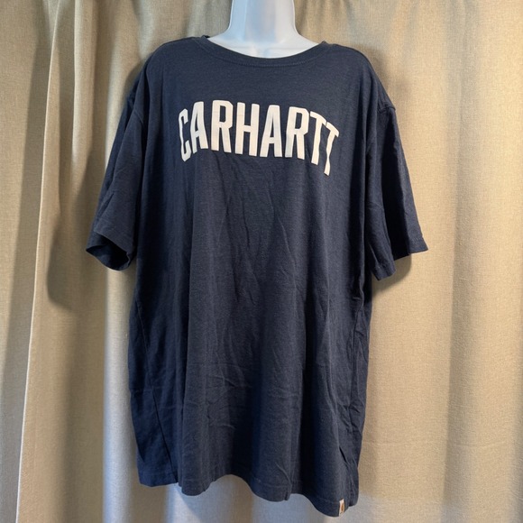 Carhartt Mens XL Regular Fit Logo Graphic Short Sleeve Crew Neck T-Shirt - Picture 1 of 7